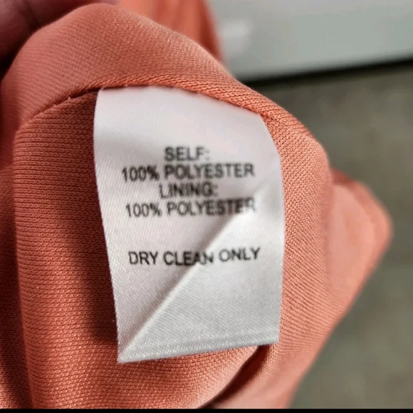 EUC Lulu's Mythical Kind of‎ Love Rusty Rose Chiffon Maxi Dress Gown (S) #0559 - Picture 11 of 11